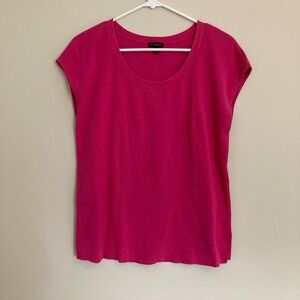 Talbots Pink Sleeveless Soft Pima Cotton Sweater Top Pullover Women’s Size L